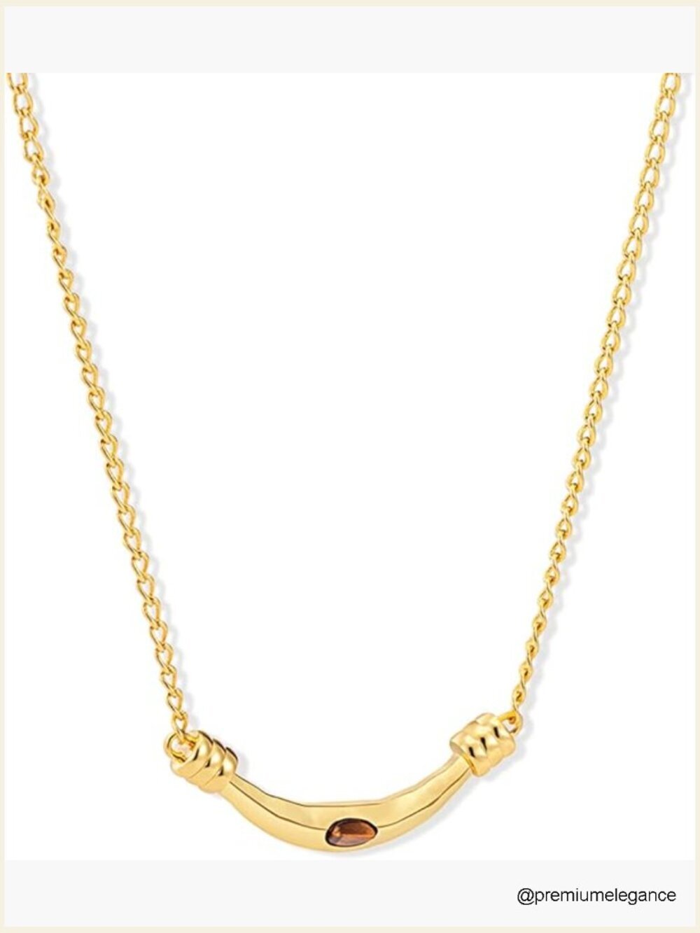 Wrangler Pendant Necklace Gold 18k Plated Stainless Steel Copper Lobster Clasp